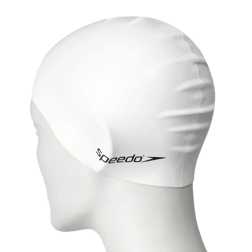 Speedo Flat Silicone Swim Cap – Adult Swimming Cap with Durable Stretch Fit, Tear-Resistant Silicone & Comfortable Hydrodynamic Design