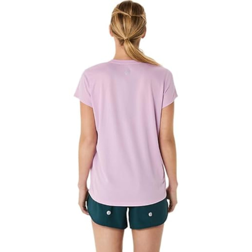 ASICS FUJITRAIL Logo SS Top for Women | Lightweight Quick-Dry Polyester T-Shirt with Breathable Fabric & Reflective Details for Trail Running - Best Price online Prokicksports.com
