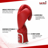 USI Universal 612 Reliance Boxing Gloves | High-Density Foam Padding & Breathable Air Mesh Palm - Best Price online Prokicksports.com