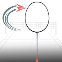 Li-Ning Aeronaut 9000C Combat Badminton Racquet - Blue/Red - Best Price online Prokicksports.com