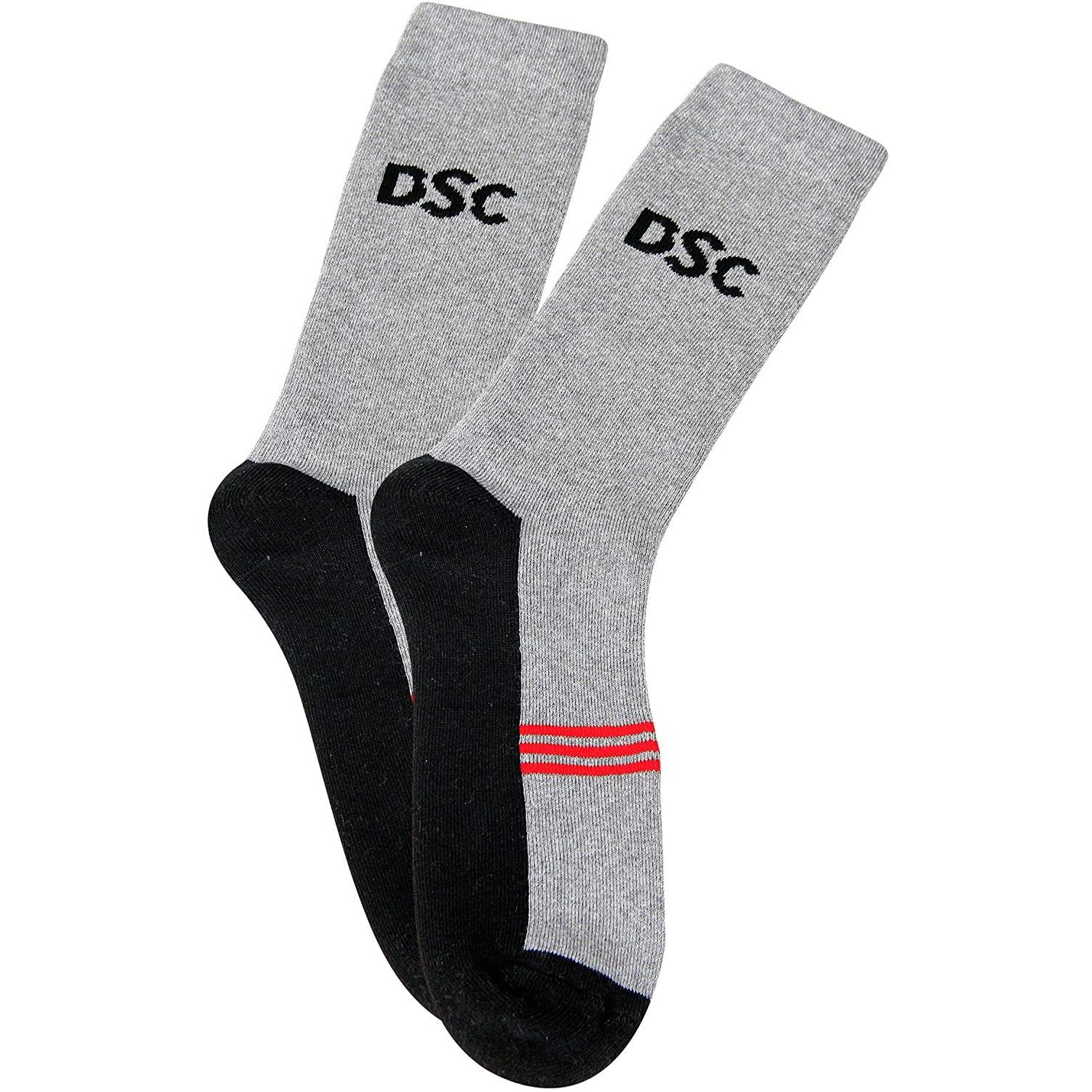DSC Passion Cricket Socks - Grey/Black - Best Price online Prokicksports.com