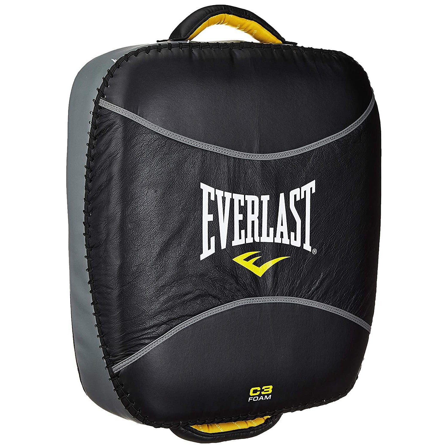 Everlast Boxing Pro Leg Kick Pad Black/Grey - Best Price online Prokicksports.com
