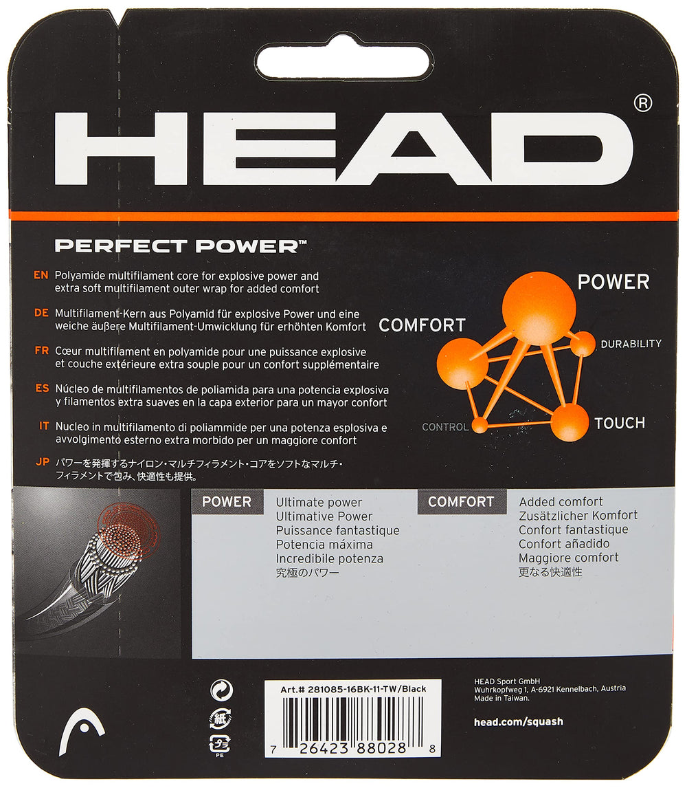 HEAD Perfect Power Squash String Black - image 2