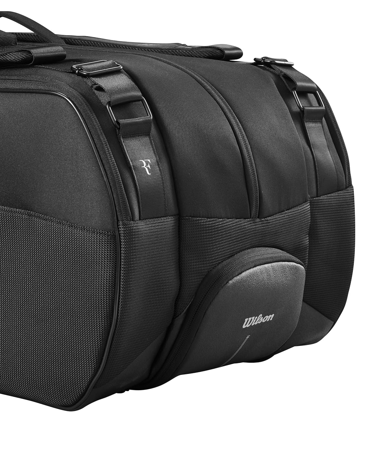 Wilson RF Tournament 15PK Tennis Racquet Bag – WR8032701001 - Black | Premium Federer Edition Bag with Thermoguard, Ample Storage & Pro-Level Design - Best Price online Prokicksports.com