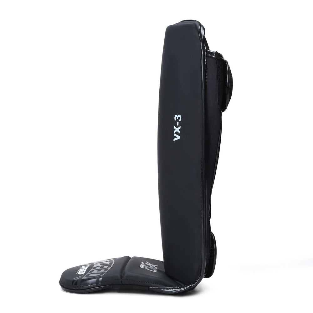 XPEED XP3058 Matt PU Grappling Shinguard | Medium-Thick Impact Padding | Dual Velcro & Elastic Fastening | Professional MMA & Martial Arts Shin Guards - Best Price online Prokicksports.com