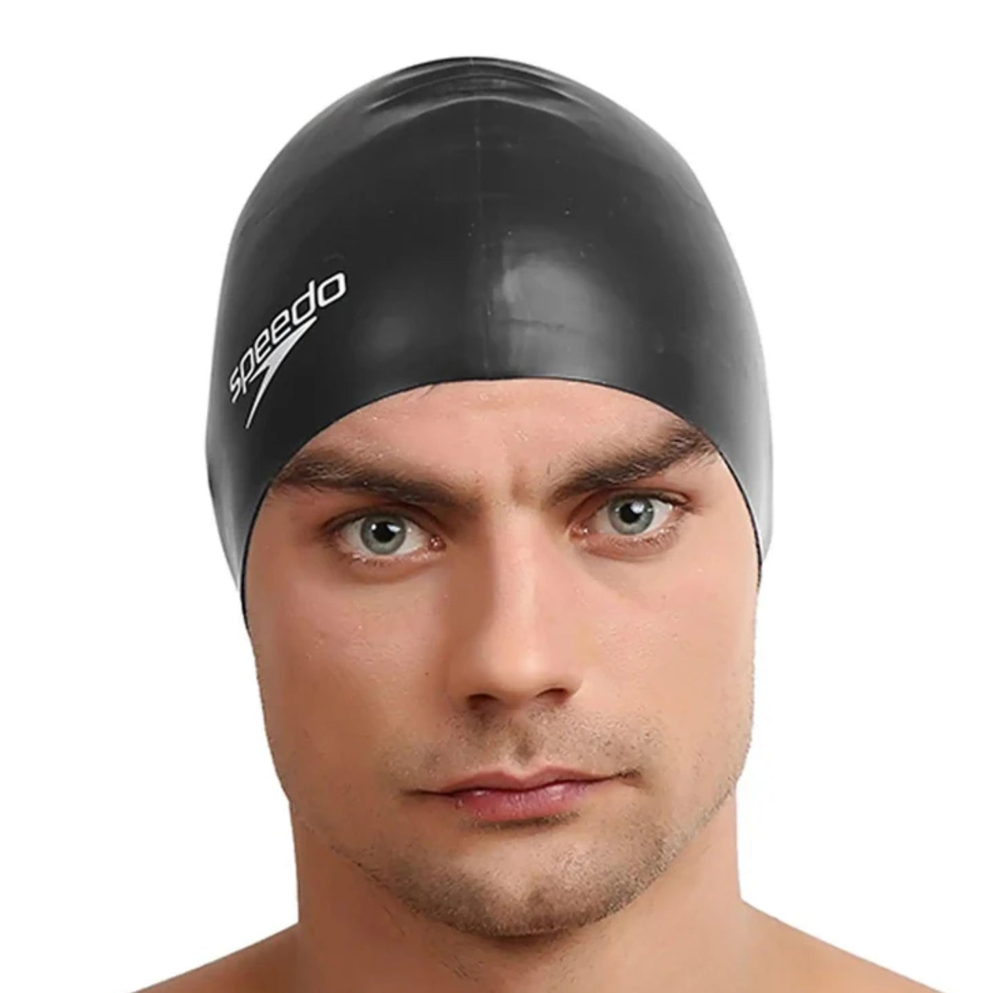 Speedo Flat Silicone Swim Cap – Adult Swimming Cap with Durable Stretch Fit, Tear-Resistant Silicone & Comfortable Hydrodynamic Design