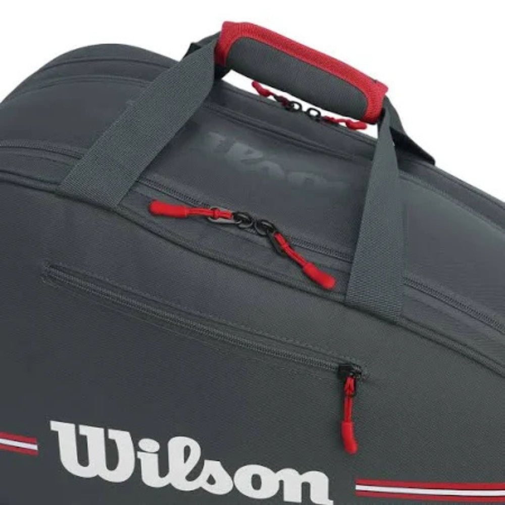 Wilson Padel Team Padel Bag – WR8908701001 - Black | Lightweight & Durable Sports Bag for Padel or Tennis Players | Spacious, Stylish & Functional Design - Best Price online Prokicksports.com