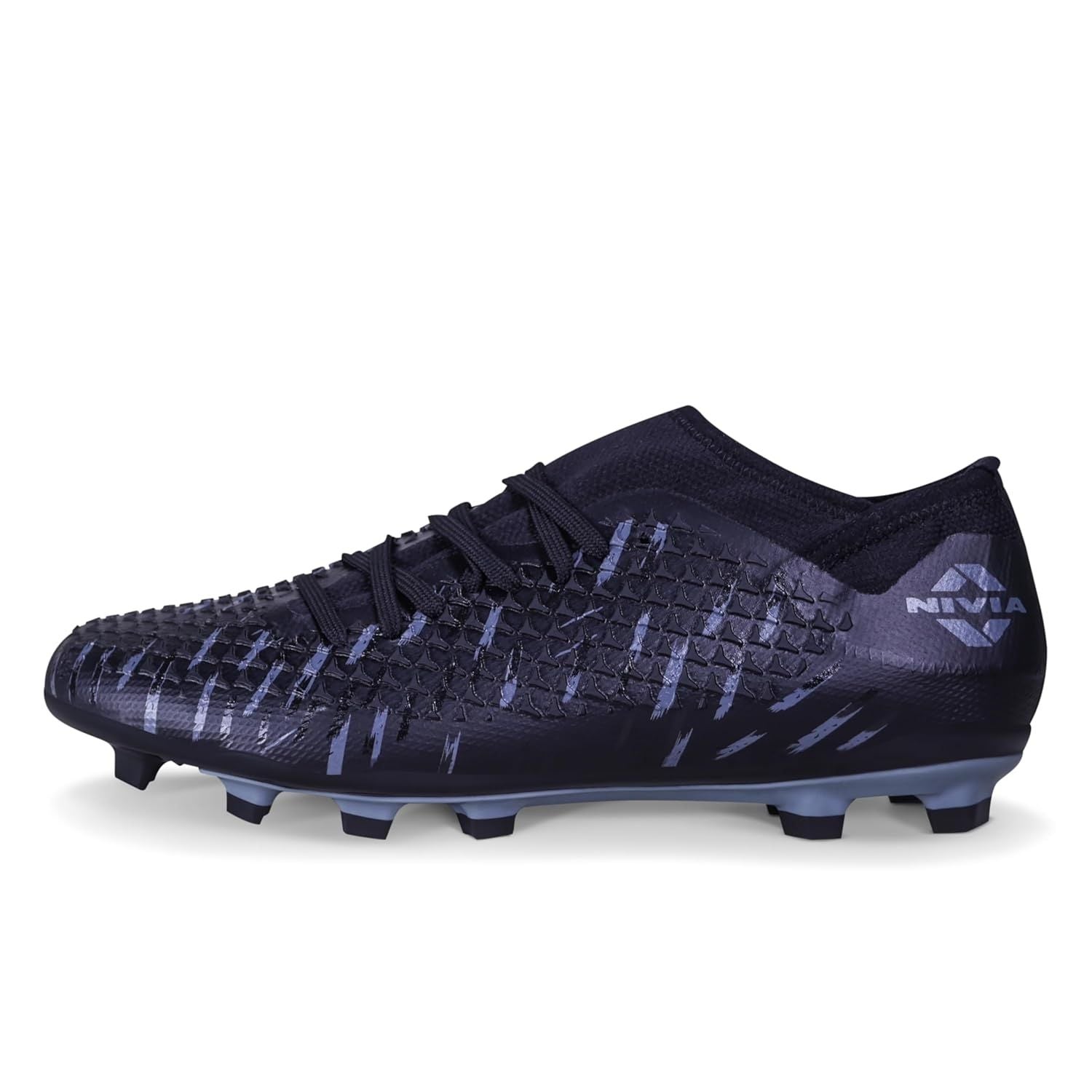 NIVIA Ashtang 2.0 Football Shoes – Lightweight Knitted Collar, TPU Fusion, High Traction Studs, Unisex Sports Footwear India - Best Price online Prokicksports.com