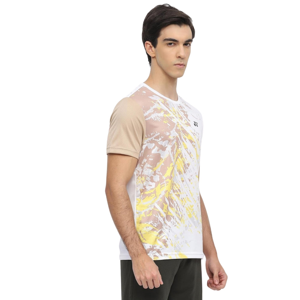 Yonex 2965 Men’s Round Neck T‑Shirt – TruDry Quick‑Dry Polyester Essentia 3 Badminton/Tennis Tee - Best Price online Prokicksports.com