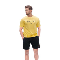 Hundred HBTS-5M333 Men’s Badminton T-Shirt | Quick Dry Round Neck Sports Tee for Training & Matches | Lightweight Performance Wear - Best Price online Prokicksports.com