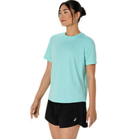 ASICS SILVER SS TOP for Women | Lightweight Quick-Dry Running T-Shirt with Breathable Fabric & Reflective Details - Best Price online Prokicksports.com