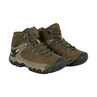 Waterproof Mid Ankle Hiking Shoes with Suede Upper (ET1113) | Synthetic Suede, EVA Cushioned Midsole, Deep-Lug Anti-Skid Outsole, Reflective Tape, All Season