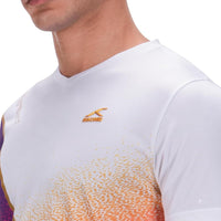 Hundred HBTS-5M265 V-Neck Badminton T-Shirt – Men Lightweight Quick Dry Sports Tee for Badminton, Training & Fitness - Best Price online Prokicksports.com