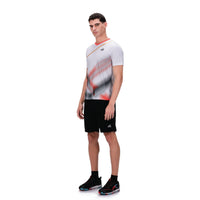 Hundred HBTS-5M266 V-Neck Badminton T-Shirt – Men Quick Dry Lightweight Sports Tee for Badminton, Training & Fitness - Best Price online Prokicksports.com