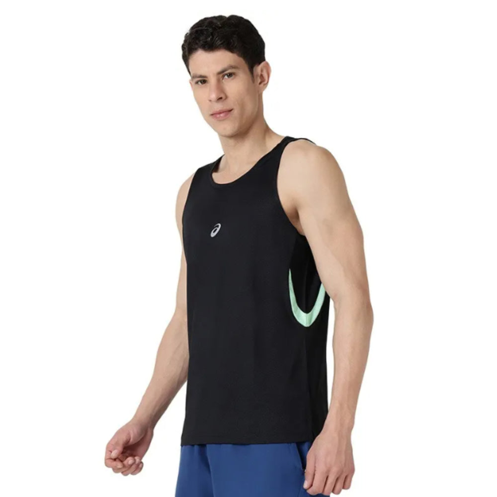 ASICS Panel Detail Sleeveless Top for Men | Sports Sleeveless T-Shirt - Best Price online Prokicksports.com