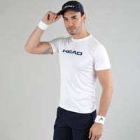 HEAD HCD Model Men's Round Neck T-Shirt – 100% Polyester | Moisture-Wicking, Lightweight Regular Fit | Crew Neck Design - Best Price online Prokicksports.com
