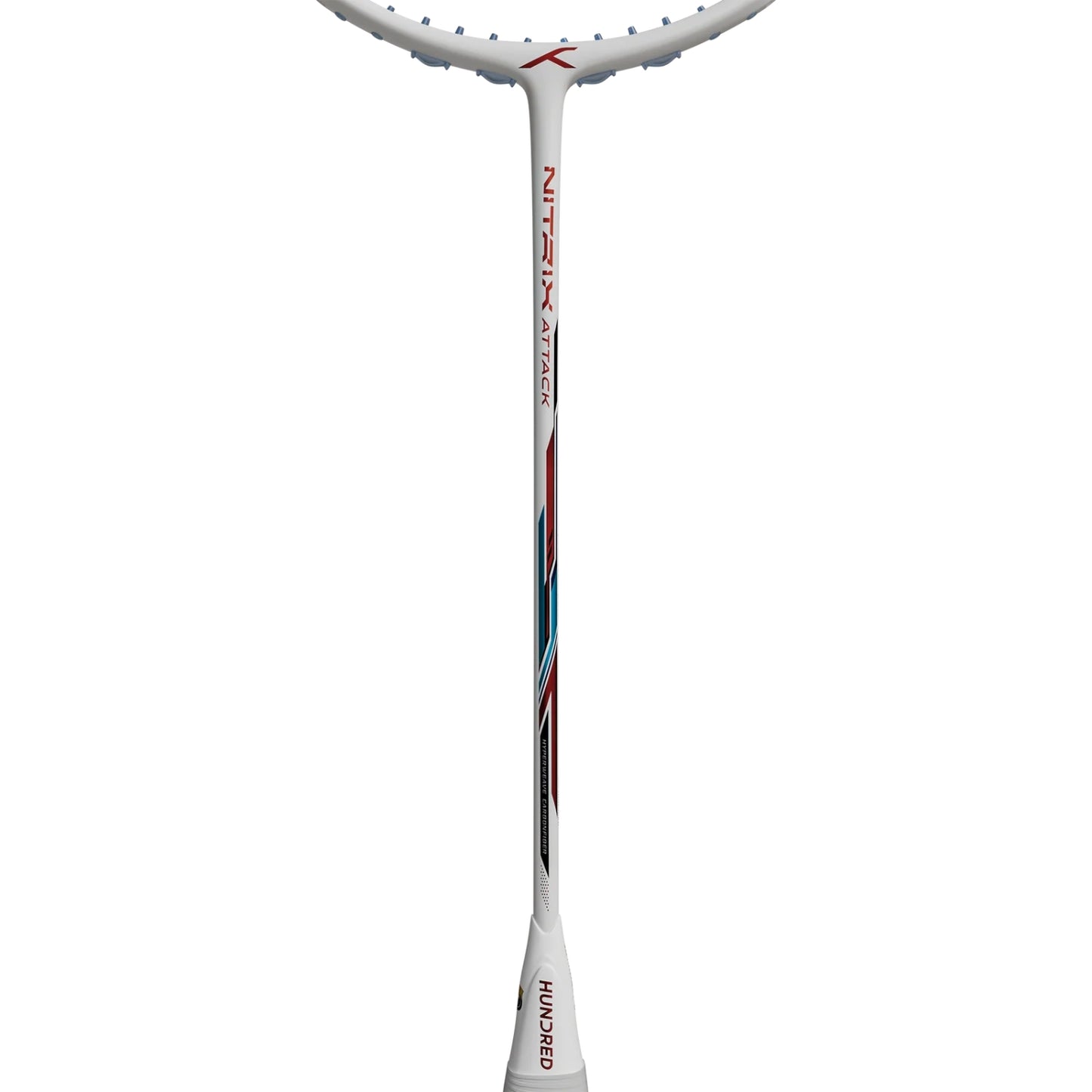 HUNDRED Nitrix Attack Unstrung Badminton Racquet | Head-Heavy Power Frame with Carbon Fibre Build | Aggressive Attack Series - Best Price online Prokicksports.com