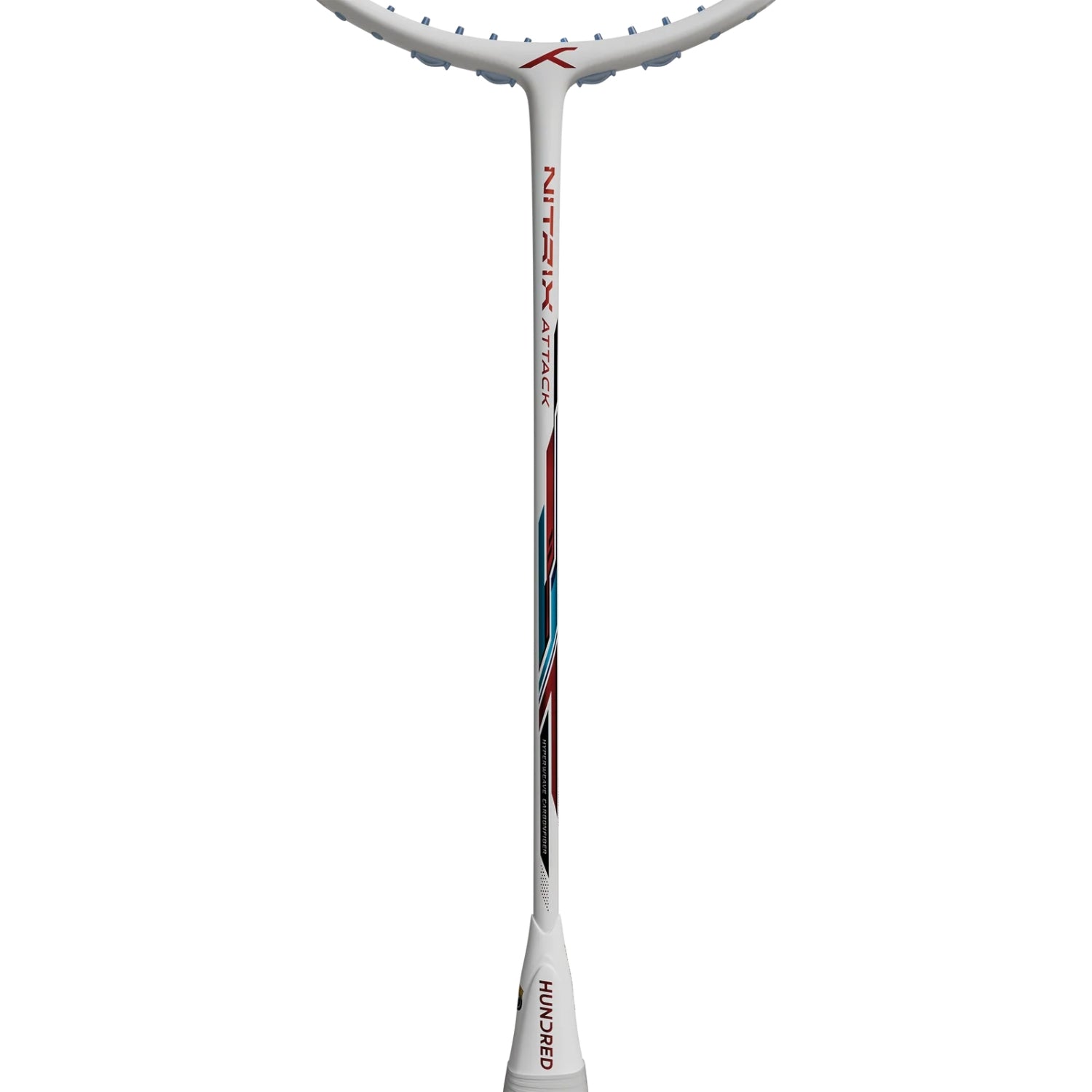 HUNDRED Nitrix Attack Unstrung Badminton Racquet | Head-Heavy Power Frame with Carbon Fibre Build | Aggressive Attack Series - Best Price online Prokicksports.com