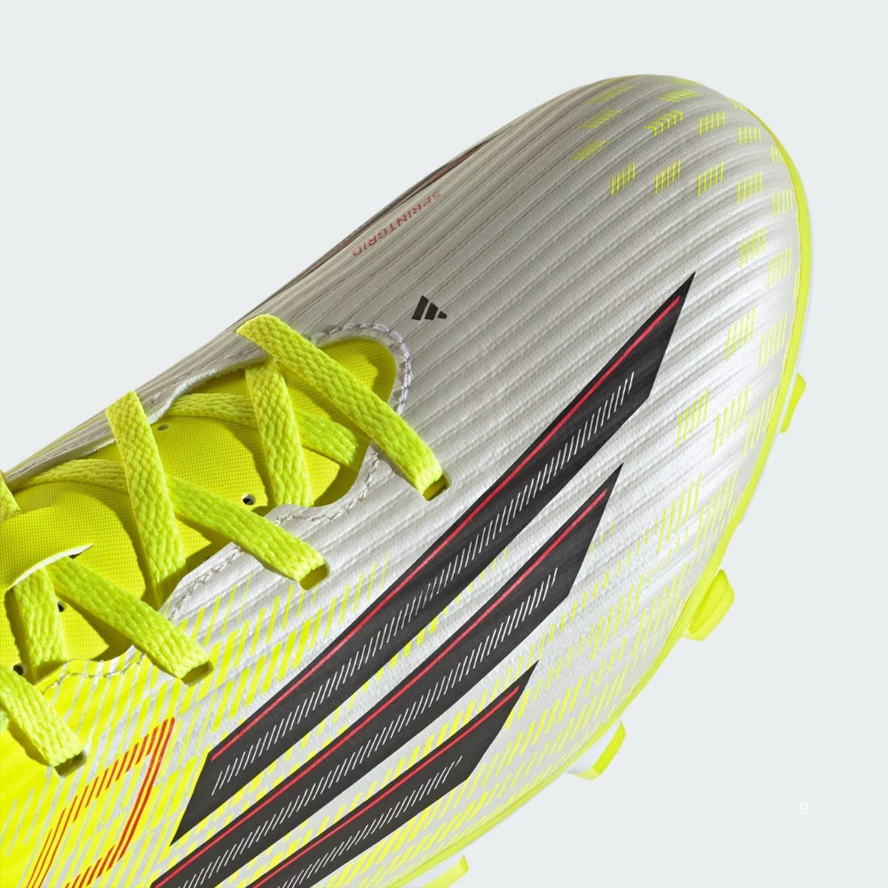 Adidas F50 Club FG/MG Football Shoes | Lightweight Speed Cleats with Fiberskin Upper | TESOYE/CBLACK/LUCRED - Best Price online Prokicksports.com