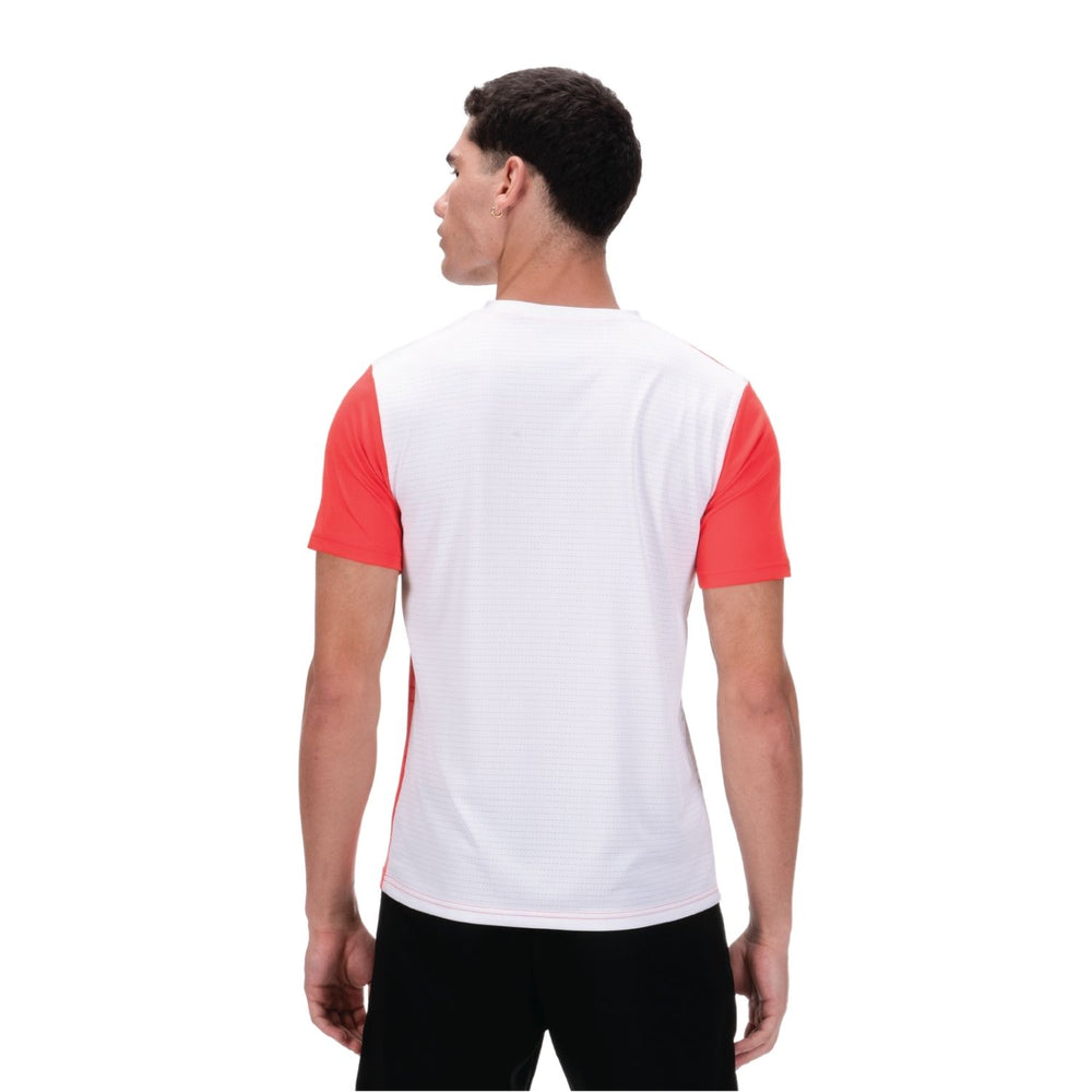 Hundred HBTS-5M267 V-Neck Badminton T-Shirt – Men Quick Dry Lightweight Sports Tee for Badminton, Gym & Training - Best Price online Prokicksports.com