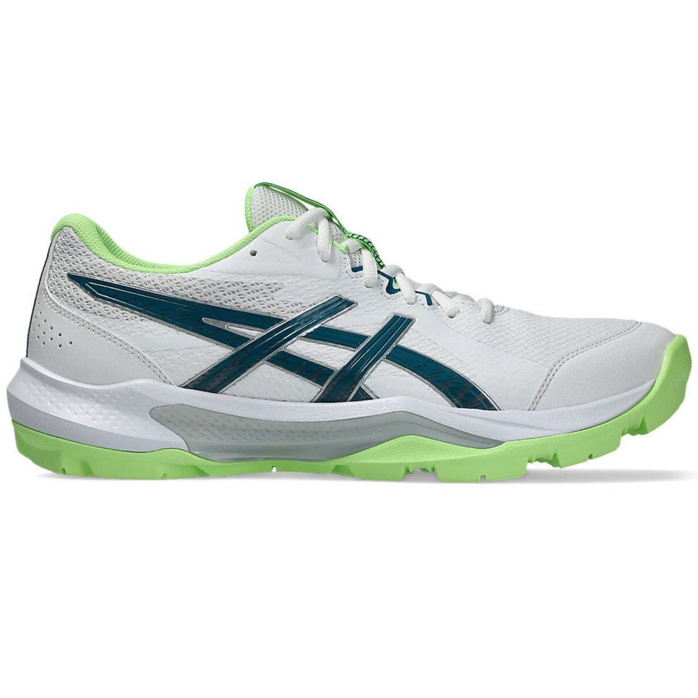 ASICS Gel-Peake 3 Cricket Rubber Shoes – White/Dark Teal | Superior Grip & Comfort for All-Round Cricket Performance - Best Price online Prokicksports.com