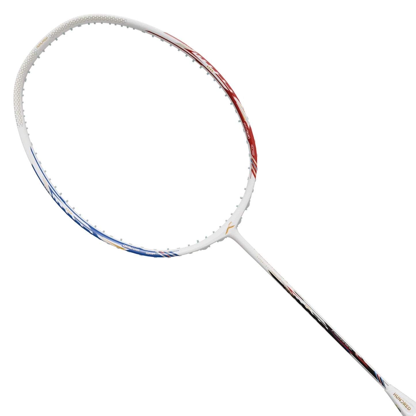 Hundred Flareon Typhoon Unstrung Badminton Racquet | Superlight Carbon Fibre Frame with CNTRL Foam Technology | Speed & Control Series - Best Price online Prokicksports.com