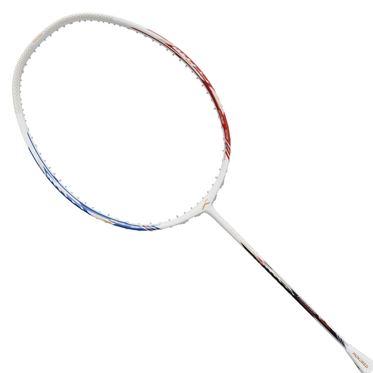 Hundred Flareon Typhoon Unstrung Badminton Racquet | Superlight Carbon Fibre Frame with CNTRL Foam Technology | Speed & Control Series - Best Price online Prokicksports.com