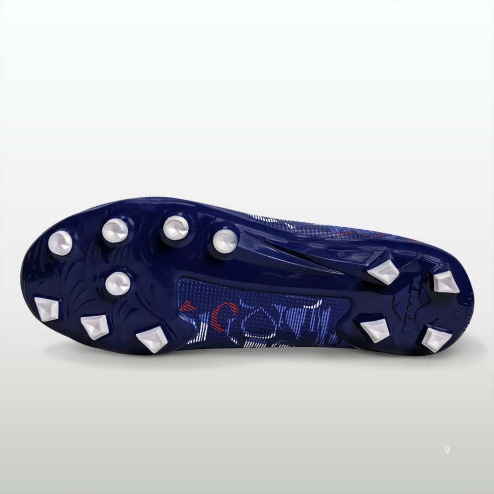 Nivia Safari Football Shoes – PU Synthetic Water-Resistant Upper, 3D Textured Design, TPU Stud Sole, EVA Sockliner | Superior Grip, Speed & Comfort for Hard Ground & Grass - Best Price online Prokicksports.com