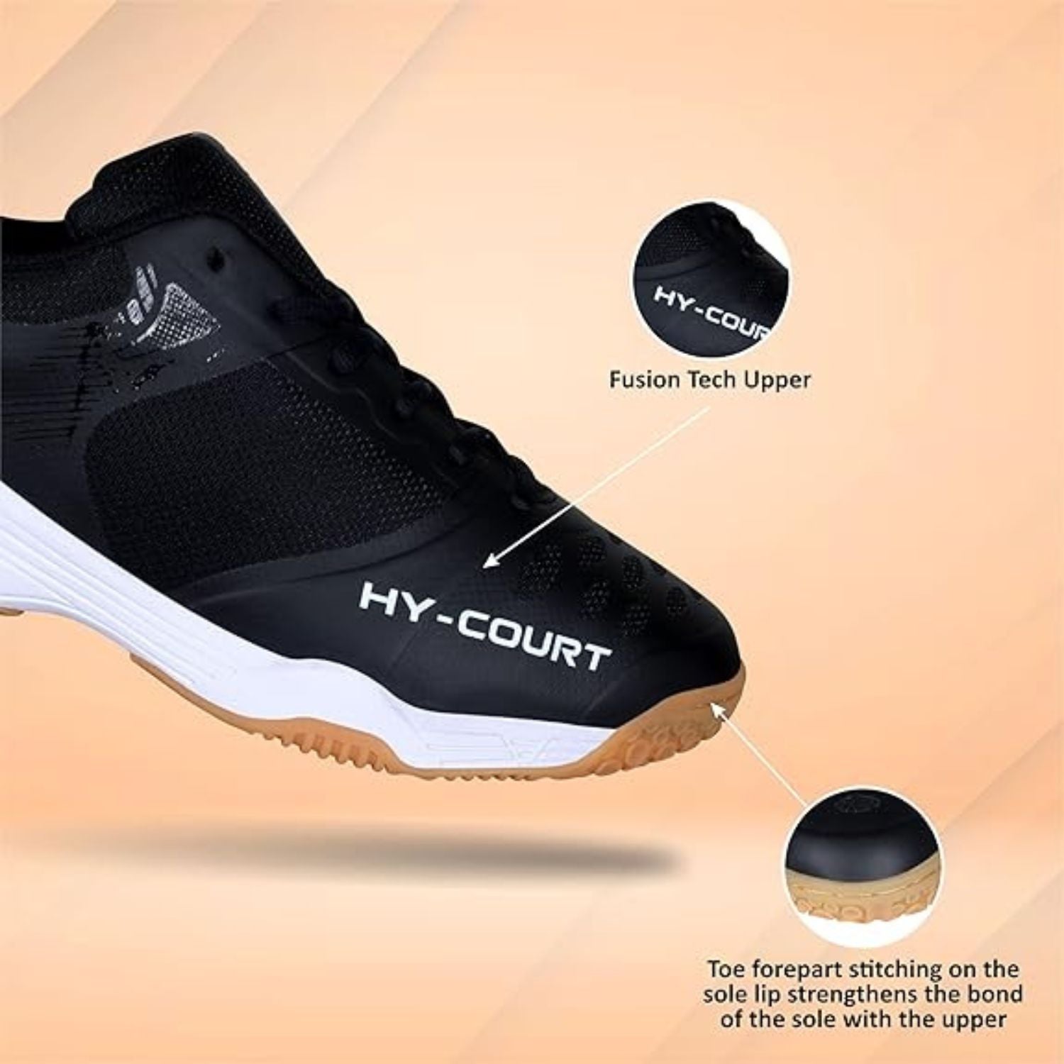 Nivia HY-Court 2.1 Badminton Shoes for Men | Non-Marking Sole | Cushioned Insole | Breathable Mesh | Lightweight Design - Best Price online Prokicksports.com