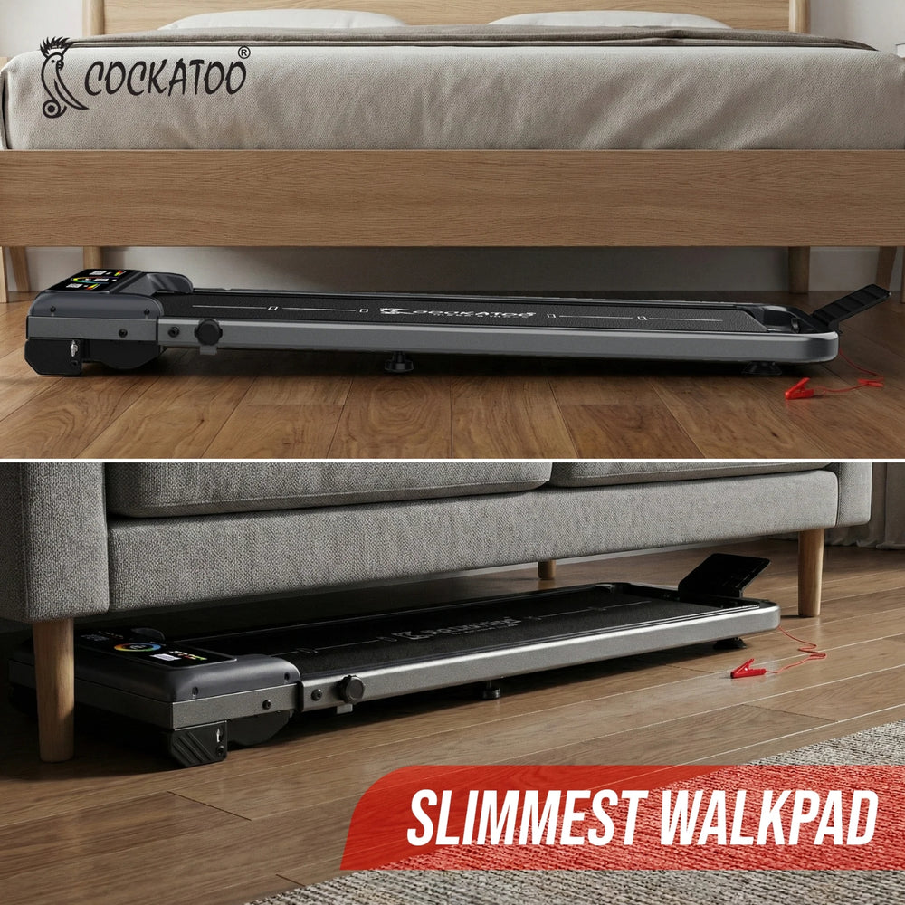 Cockatoo SmartWalk 2AH Walkpad – Foldable Under-Desk Walking Treadmill with Remote Control, LED Display & Compact Home Fitness Design - Best Price online Prokicksports.com