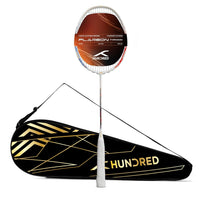 Hundred Flareon Typhoon Strung Badminton Racquet | Superlight Carbon Fibre Frame with CNTRL Foam Technology | Speed & Control Series - Best Price online Prokicksports.com