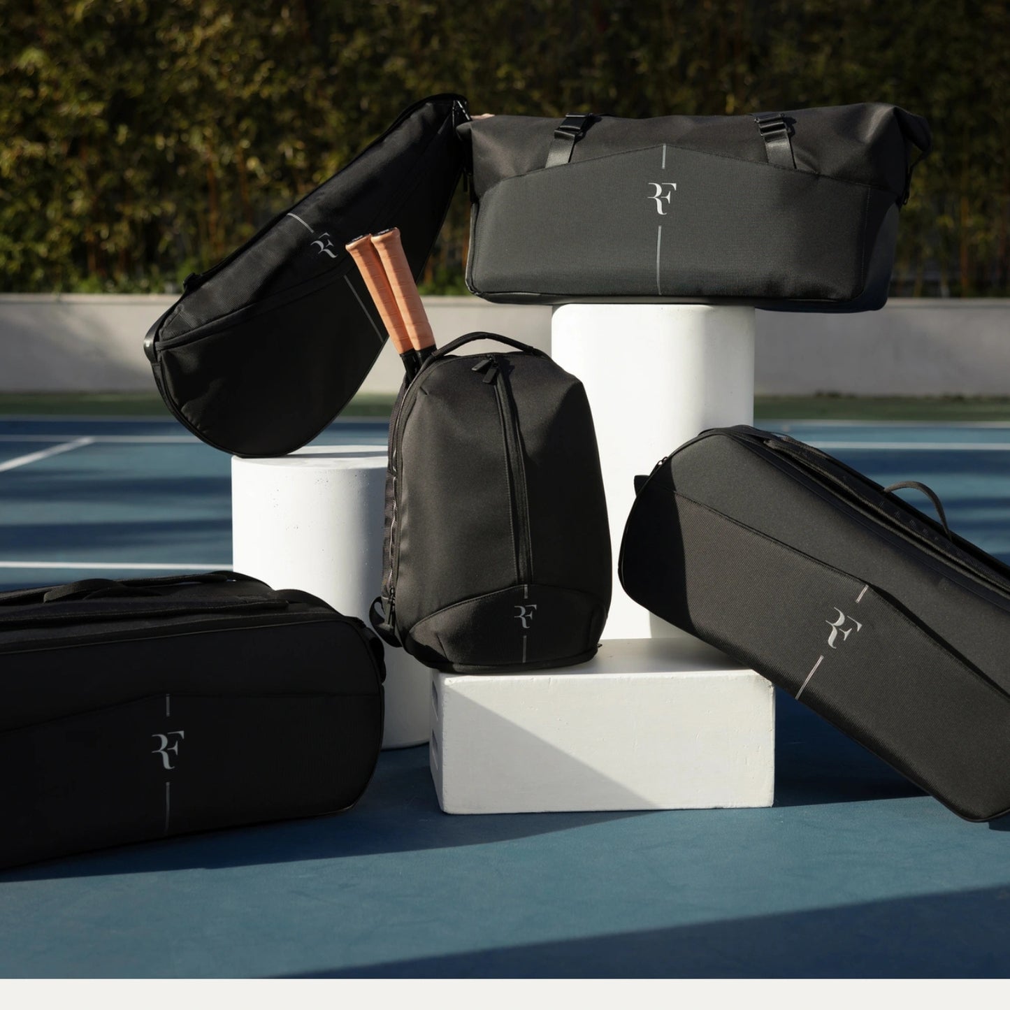 Wilson WR8032801001 RF Tennis Backpack Black | Durable Racquet Bag for Tennis Players | Lightweight Sports Backpack for Racquets, Shoes - Best Price online Prokicksports.com