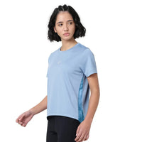 ASICS High Low AOP SS Top for Women | Round Neck Sports T-Shirt - Best Price online Prokicksports.com