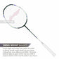 Li-Ning Halbertec Motor Unstrung Badminton Racquet – Power & Speed Performance Frame - Best Price online Prokicksports.com