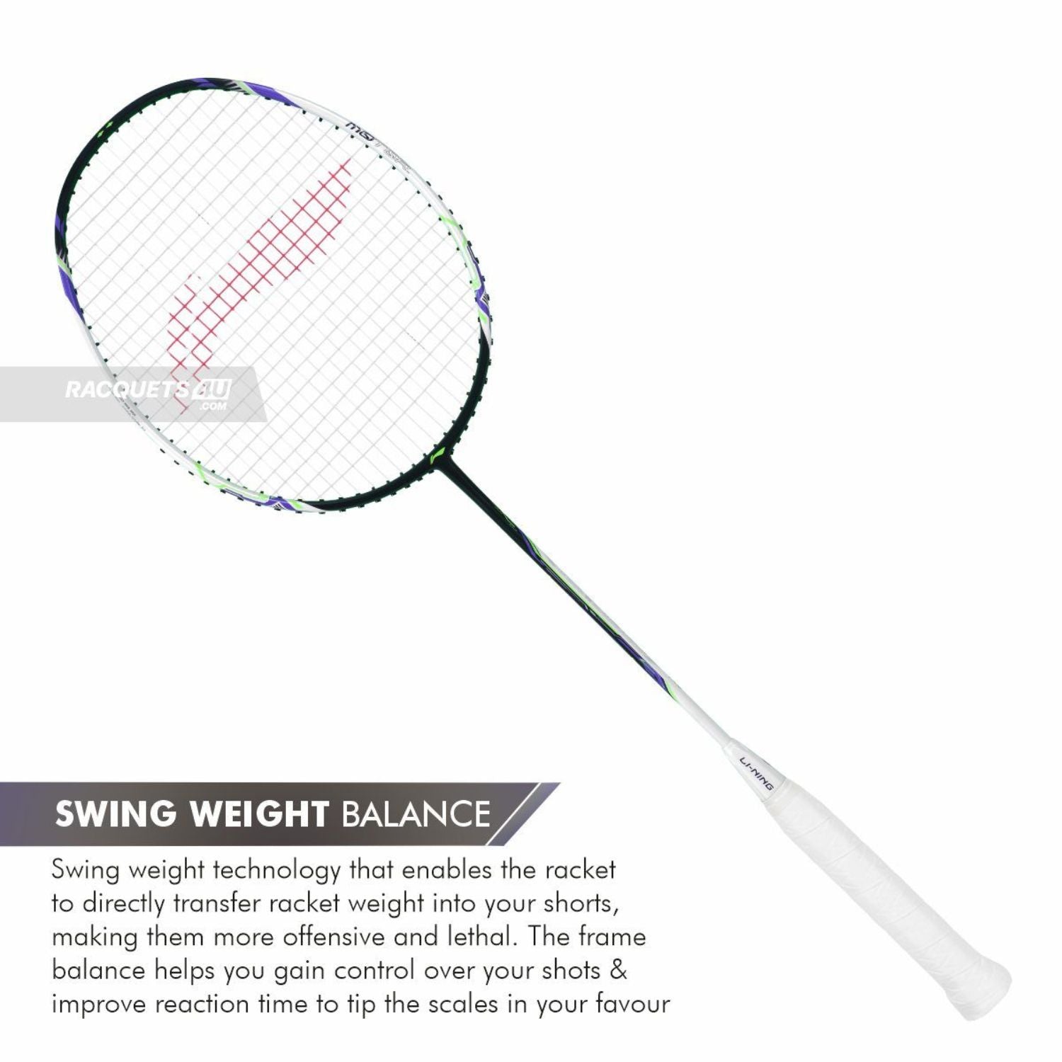 Li-Ning Halbertec Motor Unstrung Badminton Racquet – Power & Speed Performance Frame - Best Price online Prokicksports.com