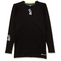 Kookaburra A. Base Layer Skin Fit Compression Top – Black Sports Baselayer for Cricket, Fitness, and All-Weather Training Performance - Best Price online Prokicksports.com