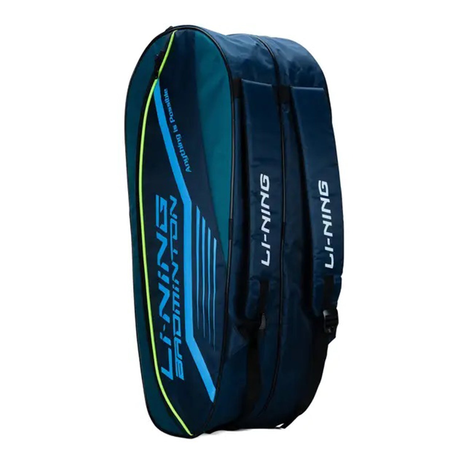 Li-Ning Hot Shot Triple Zipper Polyester Badminton Kit Bag | Easy - Access Compartments | Spacious | Unisex - Men, Boys, Girls, Women - Best Price online Prokicksports.com