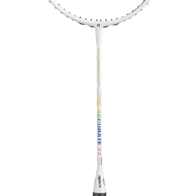 Apacs 77 Accurate Unstrung Badminton Racquet | 4UG2 Frame for Speed & Precision | Lightweight High-Performance Racquet - Best Price online Prokicksports.com