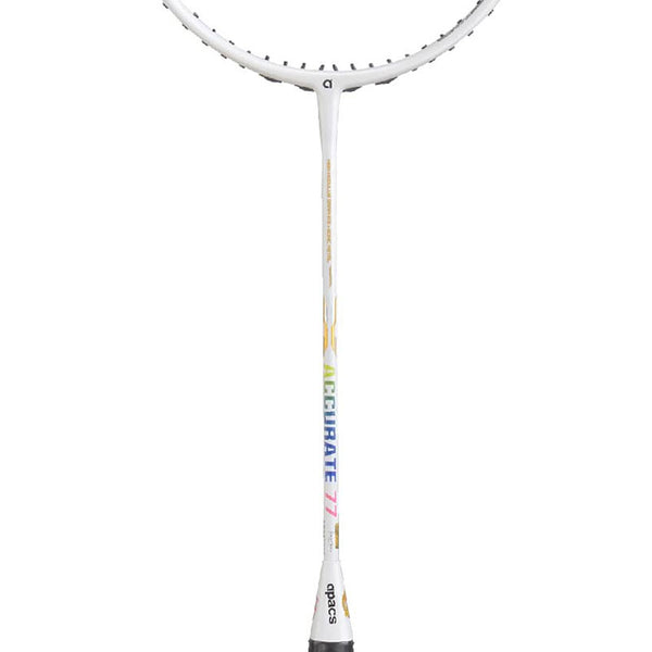 Apacs 77 Accurate Unstrung Badminton Racquet | 4UG2 Frame for Speed & Precision | Lightweight High-Performance Racquet - Best Price online Prokicksports.com