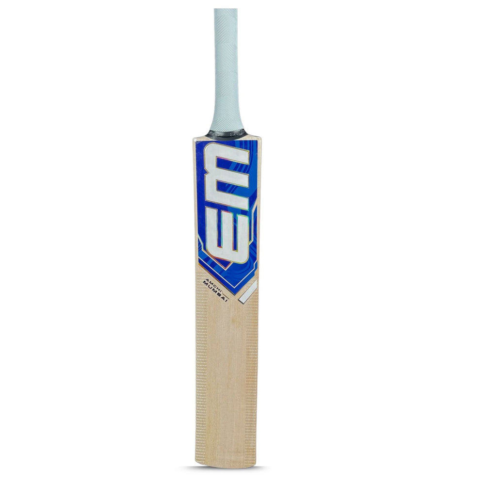 EM Amchi Mumbai Kashmir Willow Cricket Bat - Short Handle | Lightweight Grade 1 Bat for Beginners & Intermediates - Best Price online Prokicksports.com