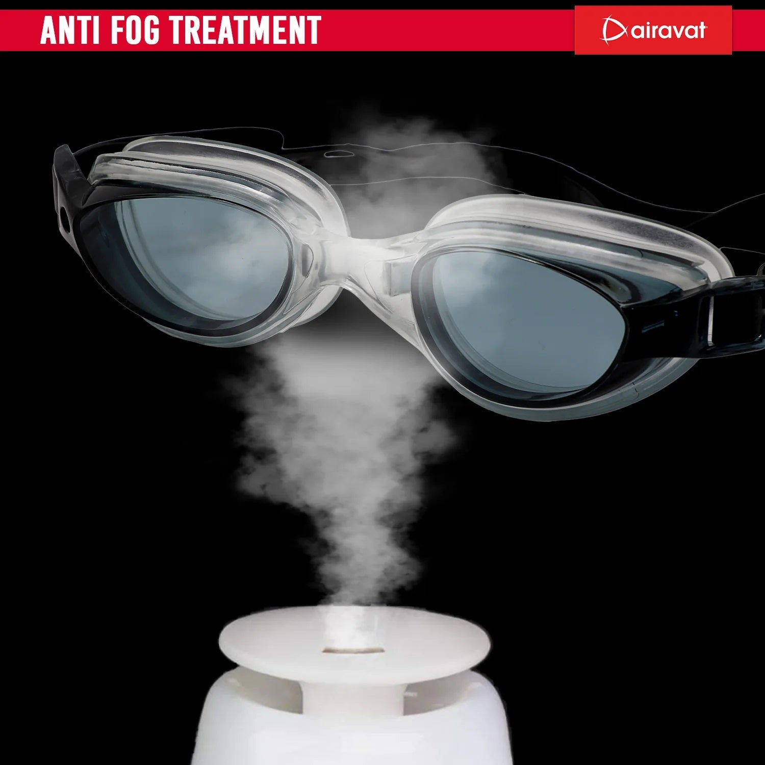 Airavat 1009 Triton Swimming Goggles | Adjustable Fit | Anti-Fog & UV Protection for Clear Vision, UV-Protected Swim Glasses for Adults & Youth | Comfortable Leak-Proof Fit for Training, Racing & Pool Use - Best Price online Prokicksports.com