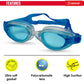 Airavat 1009 Triton Swimming Goggles | Adjustable Fit | Anti-Fog & UV Protection for Clear Vision, UV-Protected Swim Glasses for Adults & Youth | Comfortable Leak-Proof Fit for Training, Racing & Pool Use - Best Price online Prokicksports.com