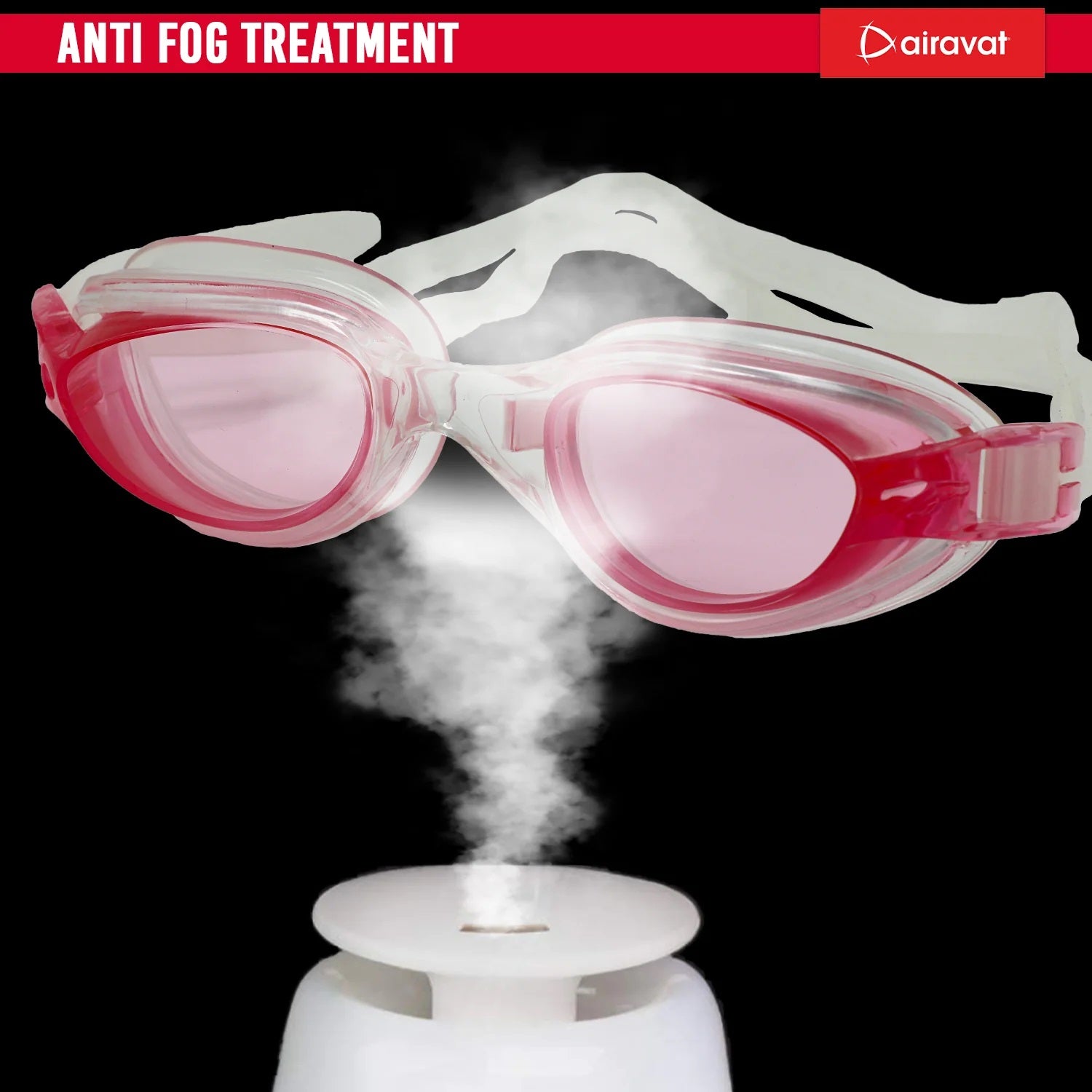 Airavat 1009 Triton Swimming Goggles | Adjustable Fit | Anti-Fog & UV Protection for Clear Vision, UV-Protected Swim Glasses for Adults & Youth | Comfortable Leak-Proof Fit for Training, Racing & Pool Use - Best Price online Prokicksports.com