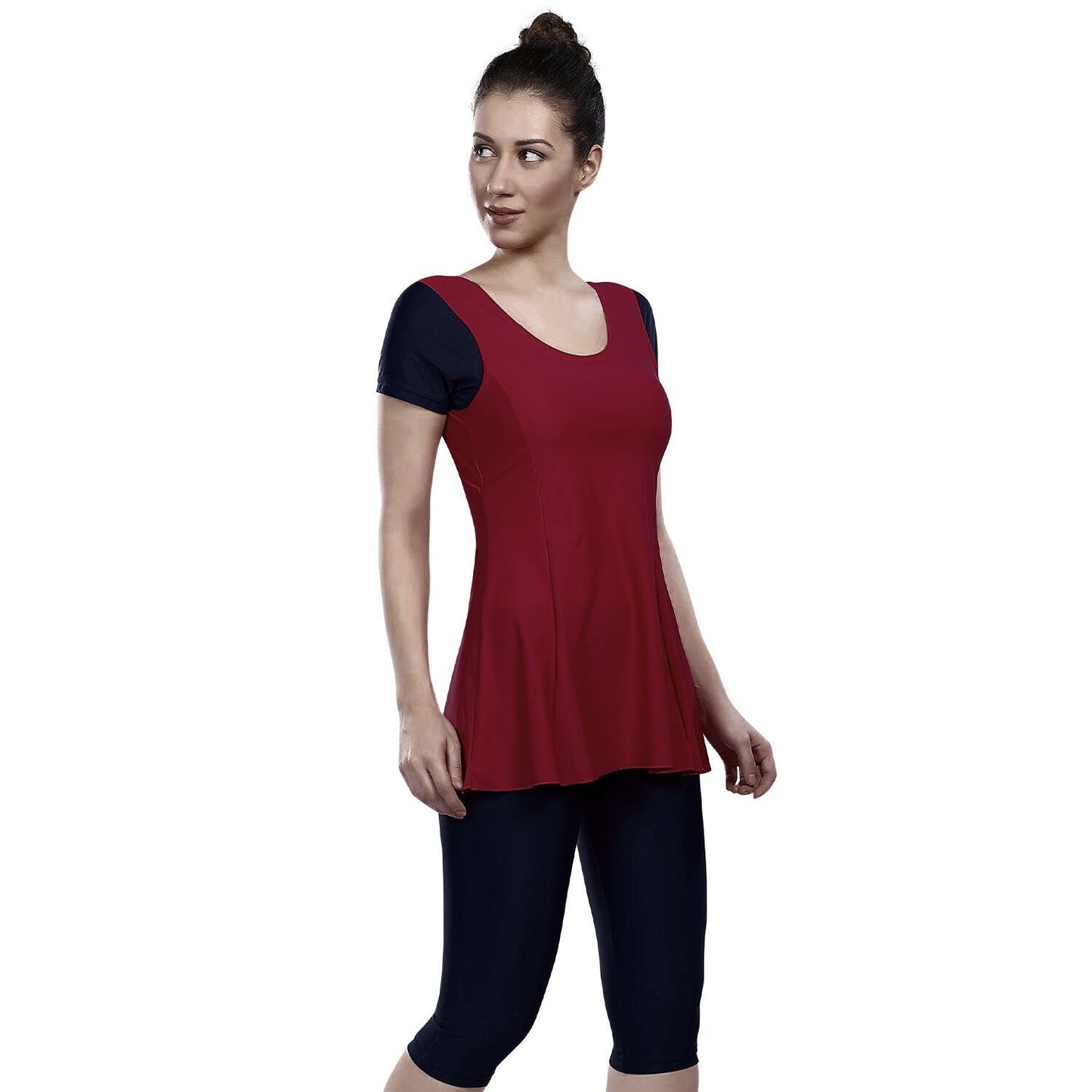 Airavat Brigid 5008 Women’s Swimming Frocksuit – Modest Full-Cover Swimwear with Skirt Design for Pool, Beach, Water Sports & Training Use