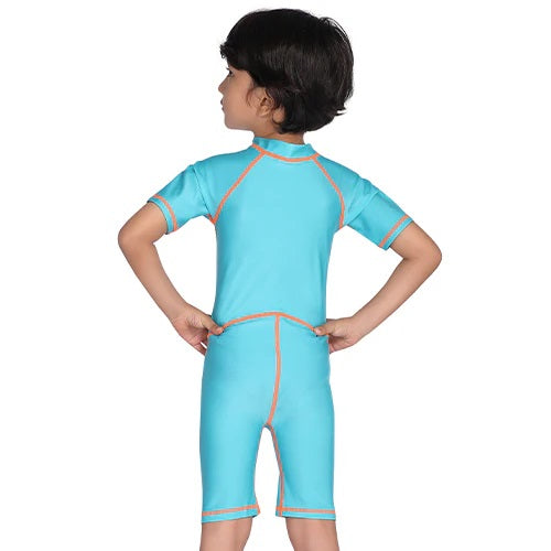 Airavat 1506 Children Swimwear | Half Body Swimsuit for Kids | Navy Blue | Comfortable & Durable - Best Price online Prokicksports.com
