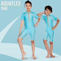 Airavat 1506 Children Swimwear | Half Body Swimsuit for Kids | Navy Blue | Comfortable & Durable - Best Price online Prokicksports.com