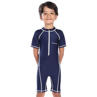Airavat 1506 Children Swimwear | Half Body Swimsuit for Kids | Navy Blue | Comfortable & Durable - Best Price online Prokicksports.com