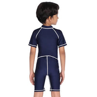 Airavat 1506 Children Swimwear | Half Body Swimsuit for Kids | Navy Blue | Comfortable & Durable - Best Price online Prokicksports.com