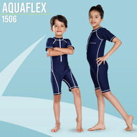 Airavat 1506 Children Swimwear | Half Body Swimsuit for Kids | Navy Blue | Comfortable & Durable - Best Price online Prokicksports.com