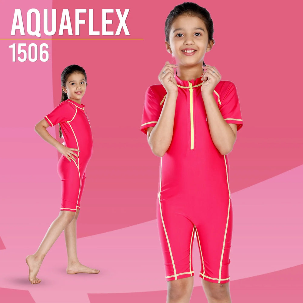 Airavat 1506 Children Swimwear | Half Body Swimsuit for Kids | Navy Blue | Comfortable & Durable - Best Price online Prokicksports.com